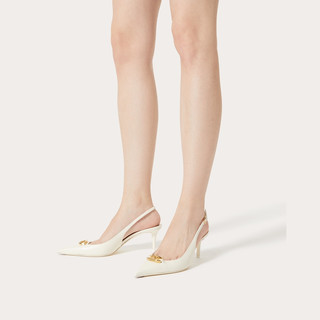 VALENTINO 华伦天奴 VLOGO系列 女士高跟鞋 4W0S0JB7EEY098 象牙白色 36