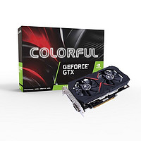 COLORFUL 七彩虹 GTX 1650 灵动鲨 4GD6 显卡 4GB 黑色