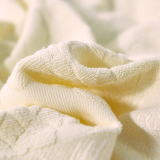恒源祥毛巾被 100%棉夏季单双人加厚纯棉老式毯子夏凉午睡薄盖毯空调毯 2247-米白 90*180cm