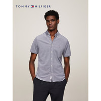 TOMMY HILFIGER【珠地网眼】24春夏男装纯棉小绣标净色修身衬衫30911 深灰色DCC S （：120-130斤）