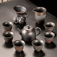 瓷牌茗茶具茶具套装家用中式轻奢陶瓷盖碗茶壶整套功夫茶具套装 