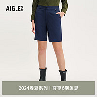 AIGLE艾高短裤2024年春夏女士DFT速干吸湿排汗UPF40+防紫外线 帝国深蓝 AY544 36(160/70A)