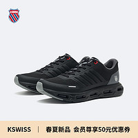 盖世威（K·SWISS）男跑鞋 24春季 时尚舒适减震运动休闲鞋9277-M 030纯黑/梦幻银 42