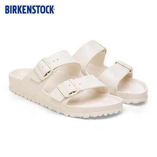 BIRKENSTOCK男女同款EVA拖鞋双带拖鞋Arizona系列 白色/蛋壳白窄版1027384 35