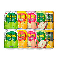 乐天 LOTTE 乐天 韩国进口乐天葡萄汁饮料芒果汁罐装易拉罐0脂肪网红果汁