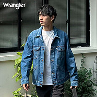 Wrangler 威格 ICONs无性别男女款上班通勤纯棉牛仔夹克外套