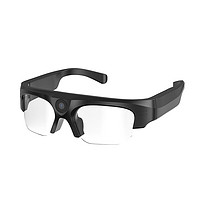 longfeng 隆峰 智能摄像蓝牙眼镜无线耳机 黑框拍照眼镜 送偏光黑色太阳镜片+16G内存