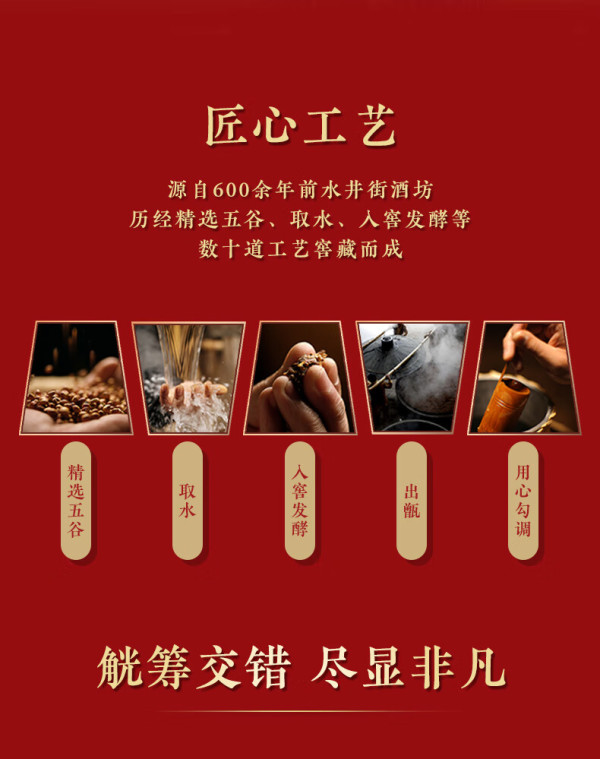 【省40元】瓶装白酒_swellfun 水井坊 井台 龙凤呈祥 53度 500ml*2瓶