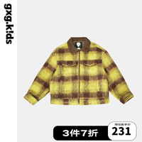  gxg.kids 翻领格纹 儿童外套