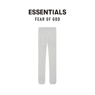 FEAR OF GOD ESSENTIALS 植绒LOGO系列棉质束口卫裤 美式高街宽松潮牌简约抽绳卫裤 浅燕麦色 L