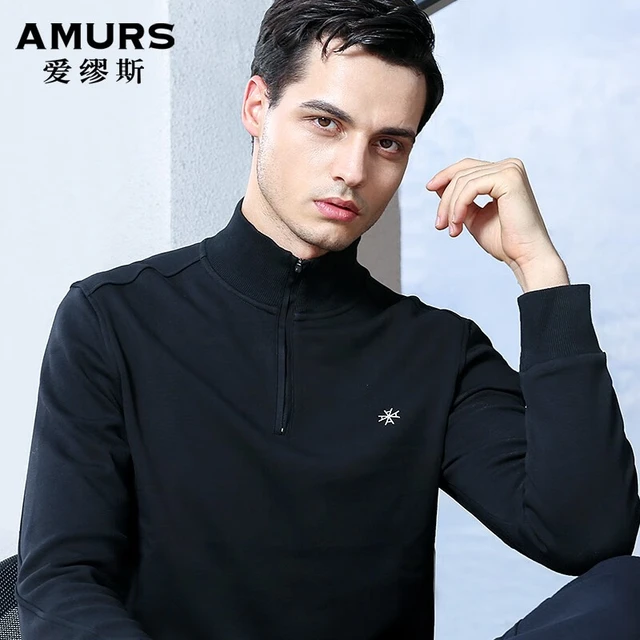  AMURS/爱缪斯 加绒加厚 男士长袖t恤