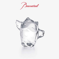 Baccarat 巴卡拉 MINIMALS微物语系列透明猫头鹰摆件 透明