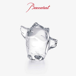 Baccarat 巴卡拉 MINIMALS微物语系列透明猫头鹰摆件 透明