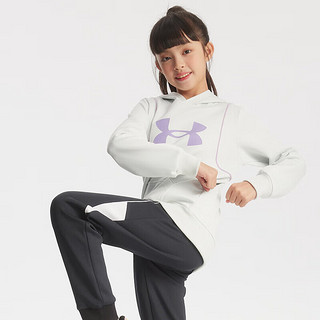 安德玛（Under Armour）男女童连帽卫衣2024年春季儿童LOGO印花卫衣大小童上衣童装  160cm