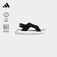 adidas 阿迪达斯 COMFORT SANDAL魔术贴休闲凉鞋男女小童阿迪达斯轻运动 黑/白 34(210mm)