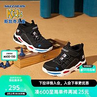 Skechers斯凯奇童鞋大童棉靴防泼水男童运动鞋棉鞋儿童鞋秋冬童靴403668L BLK黑色(常规）