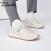 Clarks 其乐 达什利特系列女鞋春夏休闲小白鞋运动板鞋女 白色 261722184 37