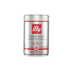 illy 意利 意大利进口illy意利中度烘培咖啡豆咖啡250g罐装烘焙意式