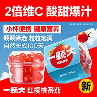 88VIP：一颗大 樱桃番茄红樱桃番茄350g*4杯小西红柿新鲜蔬菜水果多籽多汁