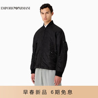 阿玛尼EMPORIO ARMANI24春季EA男装棒球领双向拉链夹克