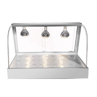 苏勒 不锈钢机身商用食品小型恒温箱展示柜台式板栗蛋挞保温柜   弧形1.2米【3个灯】 