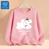 JEANSWEST LIFE真维斯集团女童卫衣2024新款儿童春秋款上衣大童洋气女孩宽松衣服