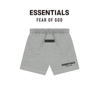 FEAR OF GOD ESSENTIALS 儿童款植绒LOGO系列棉质短裤 深燕麦色 M