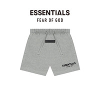 FEAR OF GOD ESSENTIALS 儿童款植绒LOGO系列棉质短裤 深燕麦色 S