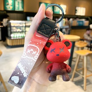 宿礼 2024年龙年吉祥物辰龙本命年新年钥匙扣男书包挂件可爱钥匙链 红色变色龙钥匙扣