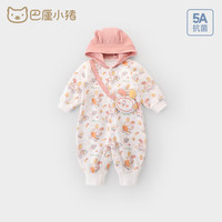 巴厘小猪女宝连体衣春季婴幼儿哈衣5A抑菌外出服可爱甜美爬爬服兔宝宝春装 太空兔