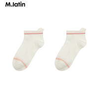 M.Latin 马·拉丁 马拉丁童装儿童袜子24夏女大童精梳棉舒适趣味短袜 半漂白 100