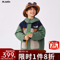 M.Latin/马拉丁童装儿童外套24春装新款男童女童大童户外趣味撞色风衣
