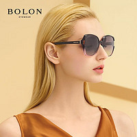 BOLON 暴龙 眼镜女士高清偏光太阳镜时尚显脸小女款 BL5031C11框透灰粉渐进/片灰渐进