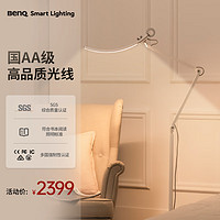 BenQ 明基 WiT Floor工作学习阅读现代北欧LED落地护眼灯（银色）