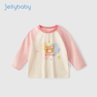 JELLYBABY女童长袖t恤宝宝秋冬上衣小男童打底衫2024早春新款3一岁儿童春装