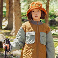 mipo  AW23冬装 儿童棉服男女童棉衣棒球服 原木棕. 160cm