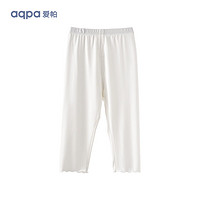 aqpa 宝宝裤子婴儿弹力打底裤女童休闲裤夏季七分裤薄可爱 七色可选