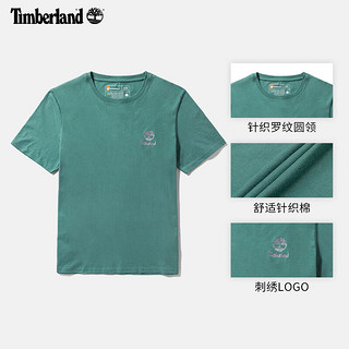 添柏岚（Timberland）男款短袖T恤24春夏户外休闲透气A42YU A42YUCL6/蓝绿色 3XL