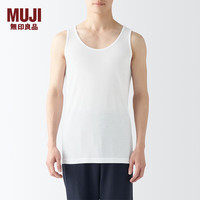 无印良品 無印良品 MUJI 男式 莱赛尔 背心 男士 男款 无袖 FA19NC4S 白色 S 165/88A