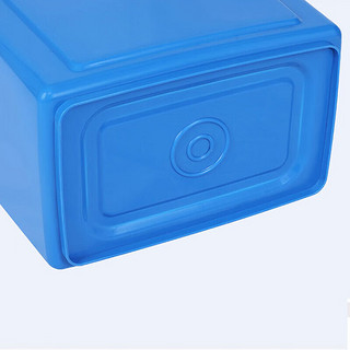 海斯迪克 垃圾桶无盖 厨房商用户外分类垃圾箱 酒店环卫清洁桶 蓝色60L