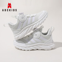 ABC KIDS儿童运动鞋网面透气男童跑步鞋春季小白鞋3111PY白色39 39码