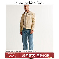 ABERCROMBIE & FITCH男装 24春美式宽松休闲街头时尚外套工装风夹克355686-2 卡其色 XXL (185/124A)