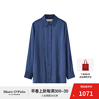 Marc O'Polo/MOP春季吸湿透气凉感长袖衬衫女士 宝蓝色872 40/175