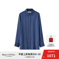Marc O'Polo/MOP春季吸湿透气凉感长袖衬衫女士 宝蓝色872 36/165