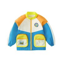 懿琪宝贝儿童外套 蓝橘色 110cm身高105-115cm