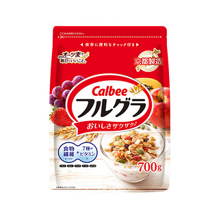 日本calbee卡乐比水果燕麦片即食谷物营养早餐即食零食代餐700g