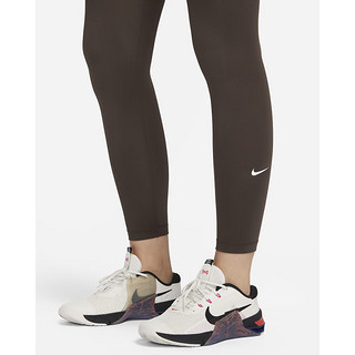 耐克（NIKE）女子速干高腰瑜伽运动紧身裤棕色DM7279-237 DM7279-237 XL