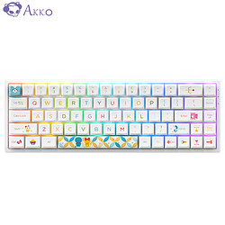 Akko 艾酷 3068B 三模机械键盘 68键 Akko果冻粉轴 哆啦A梦-彩虹版