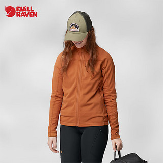 FJALLRAVEN北极狐2024春季女士户外舒适透气贴身抓绒夹克87142 302粉玫瑰 L