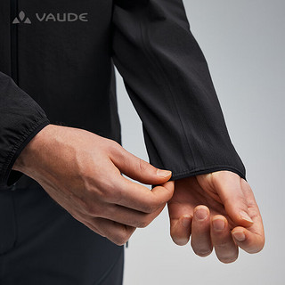 巍德（VAUDE）户外运动软壳衣高海拔登山防风防水服连帽外套男 VAUDE黑色 S